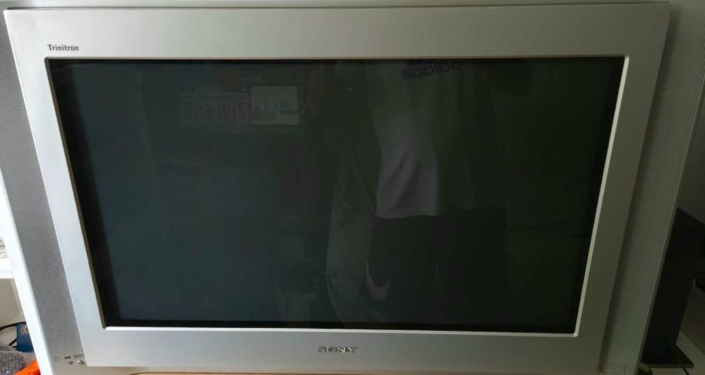Sistema Vintage de Entretenimento Sony: TV 32 + Receiver 5.1 + 5 Caixas + Subwoofer + Estante