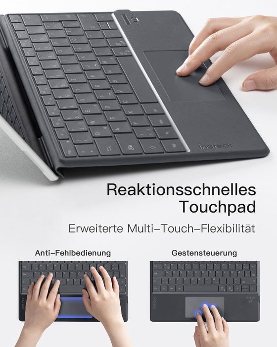 Klawiatura bluetooth kompatybilna z Surface Pro 10/9/8/X, z touchpadem