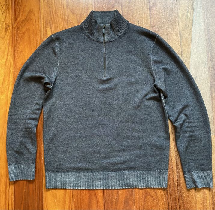 Michael Kors half-zip Extra Fine Merino Wool Sweater tamanho M