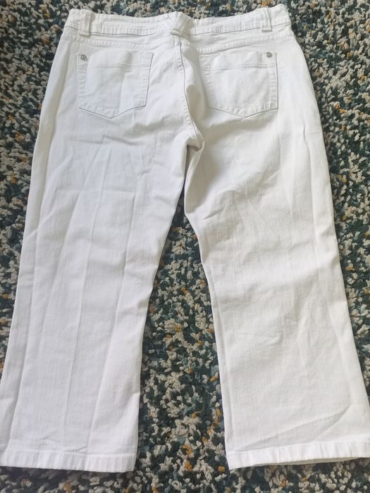 Spodnie damskie rybaczki jeansowe 42