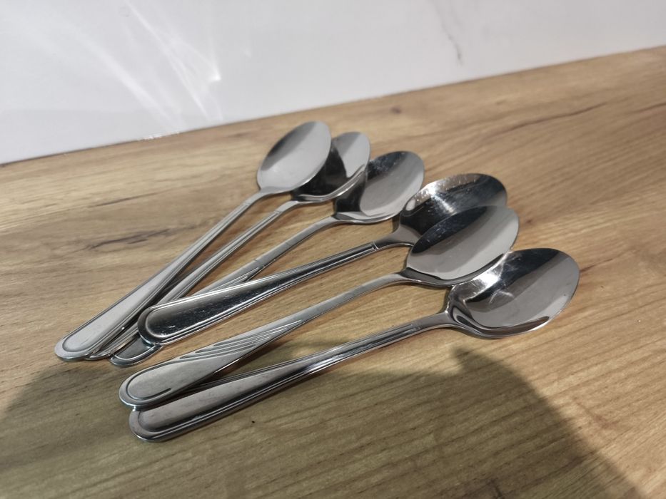 DARMOWA wysyłka InPost Zestaw Łyżek do Zupy 6 sztuk  Sztućców