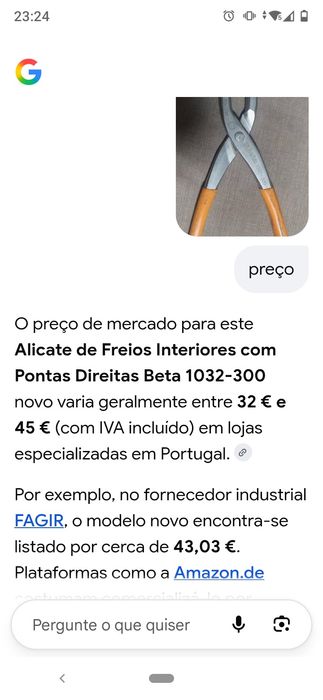 Alicate Freios Interiores Beta Novo