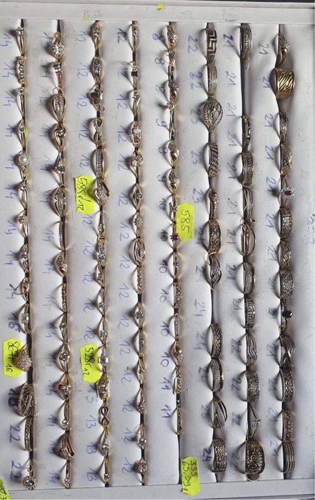 Złote nowe piersionki okazja