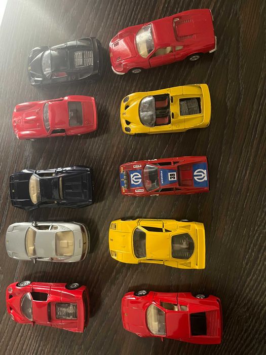 Lote 10 Miniaturas Ferrari 1:43 - Coleção Clássica Bburago