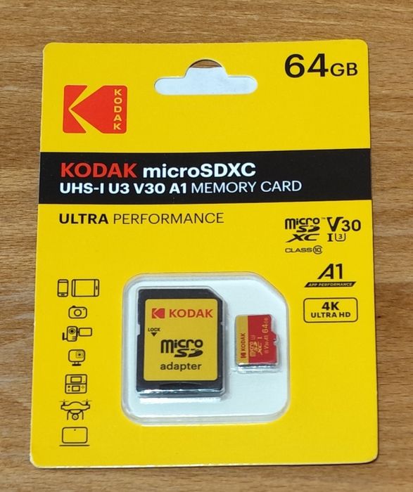 micro sd   фірми "Кodak"  64 Гб