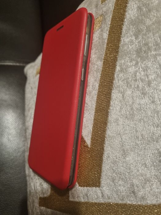 Futerał magnetyczny etui na telefon S21 czerwony