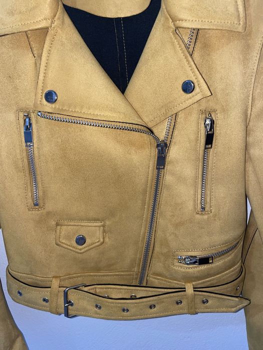 Casaco Biker amarelo torrado