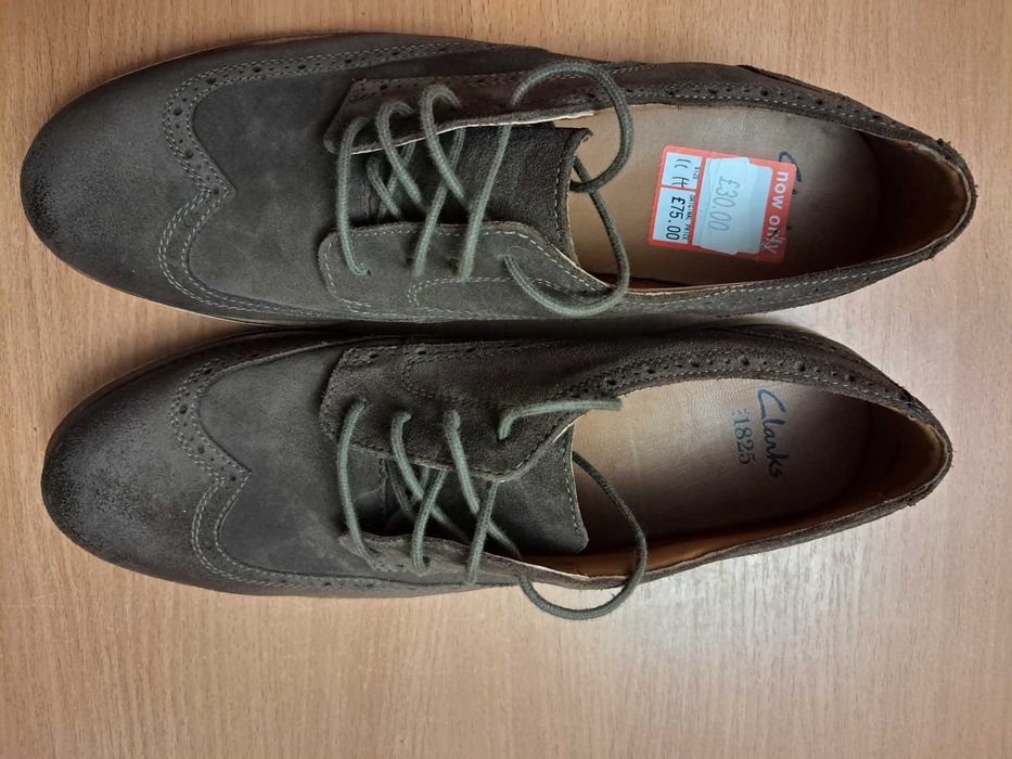 Оригинальные  туфли Clarks  размер 46