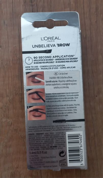 Loreal Unbelieva Brow żel do brwi 103 Warm Blonde trwały