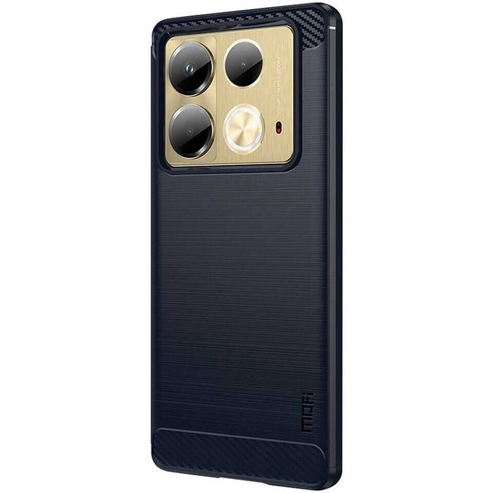 Противоударный чехол бампер для Infinix Note 40 Note 40 Pro карбон