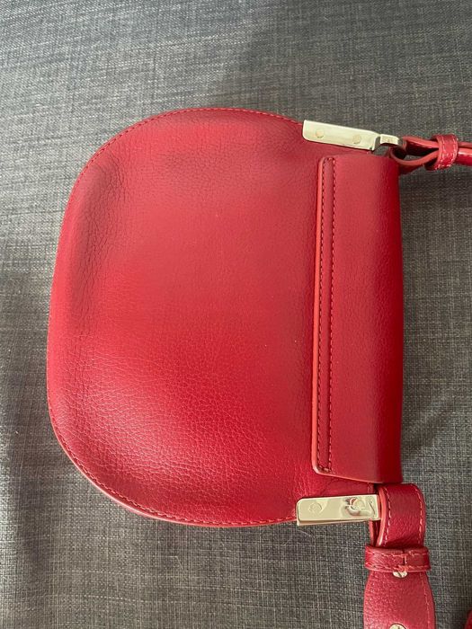 piękna burgundowa torebka Massimo Dutti