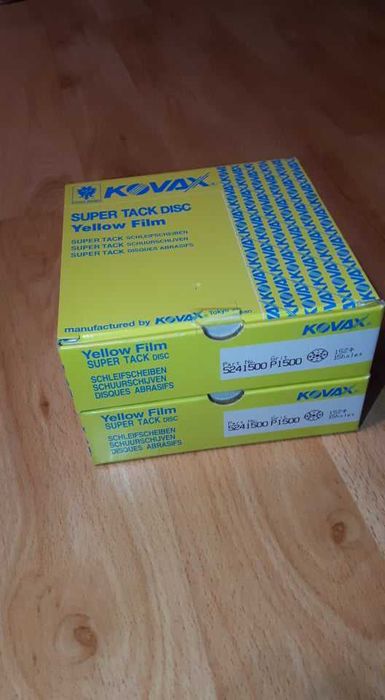 Kovax yellow film krążek ścierny p1200, p1500, 152mm