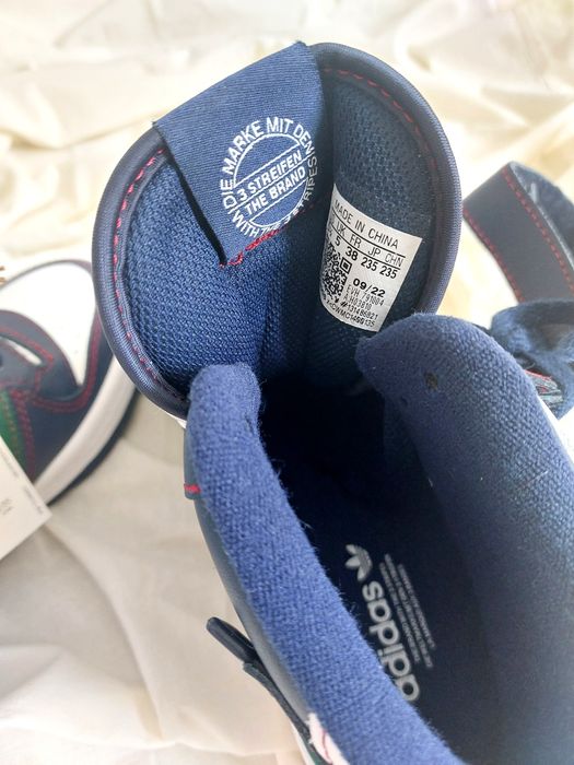 Zielone biale granatowe Trampki sneakersy za kostkę forum mid 38