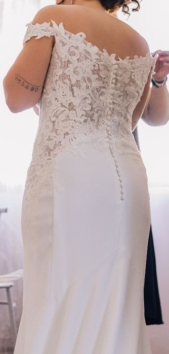 Vestido noiva cauda comprida renda