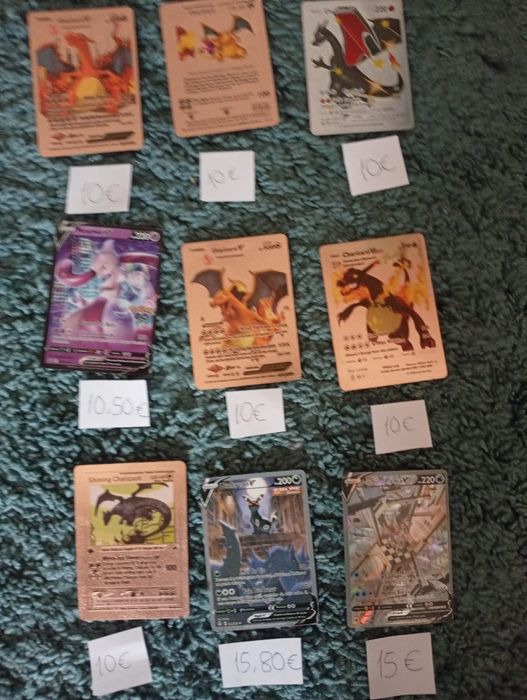 Cartas Pokémon em bom estado