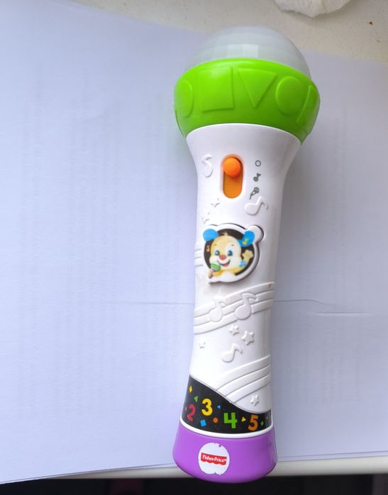 Mikrofon Fischer Price, zabawka interaktywna