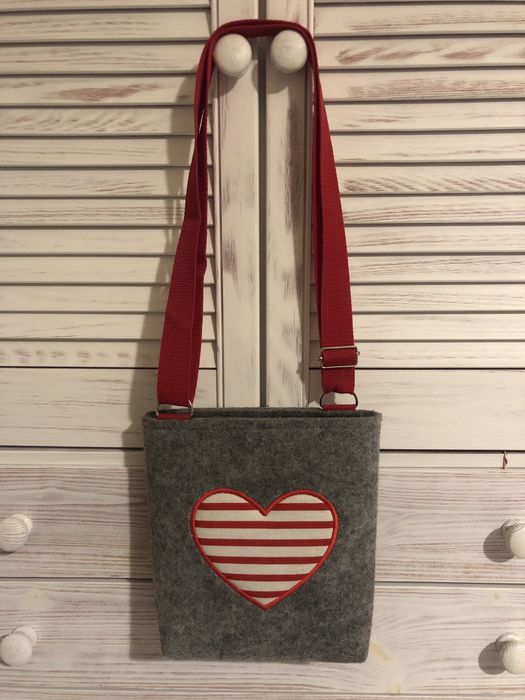 Torebka filc serce
