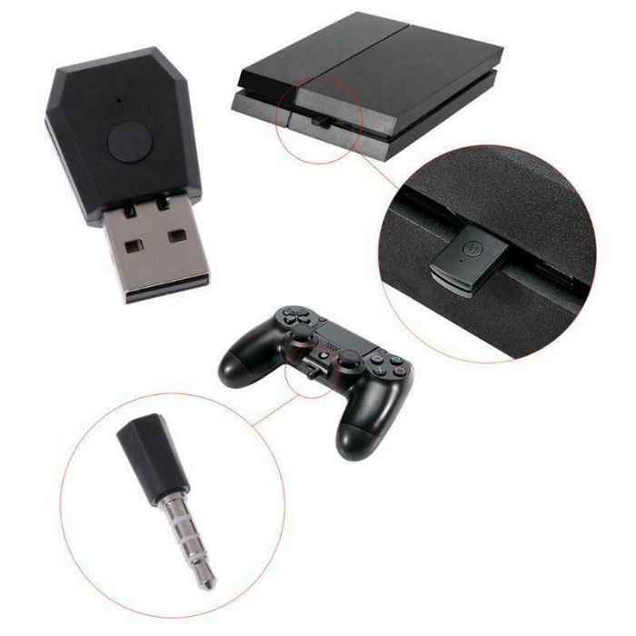 USB Bluetooth Transmitter Adapter for Playstation 4 Headphones64552119880706122