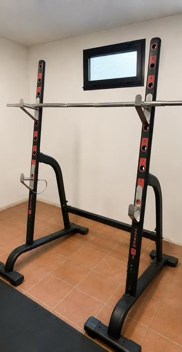 Half rack musculação Domyos Decathlon