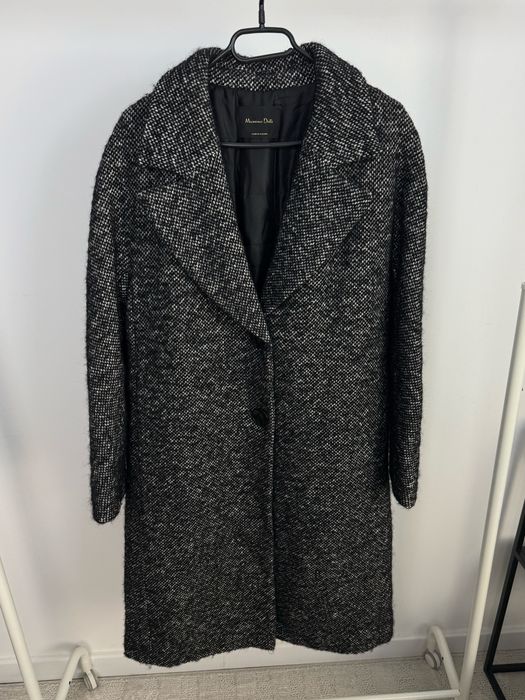 Damski Welniany Plaszcz Massimo Dutti M Cieply