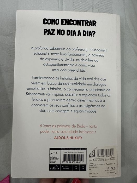 Como pode a mente estar quieta Livro