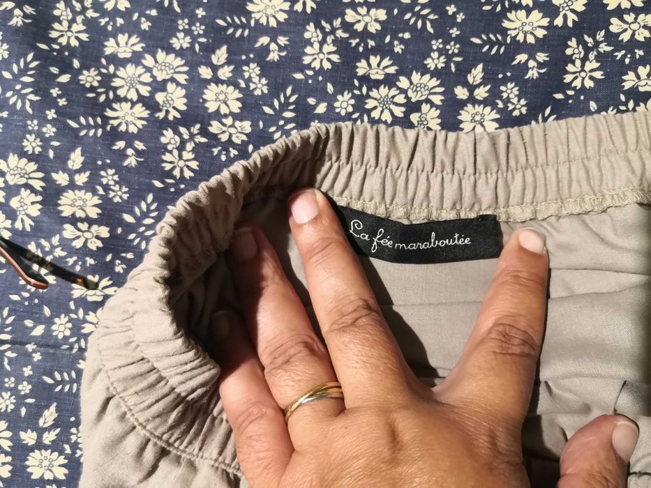Saia comprida creme La fée maraboutée. Como nova T 40