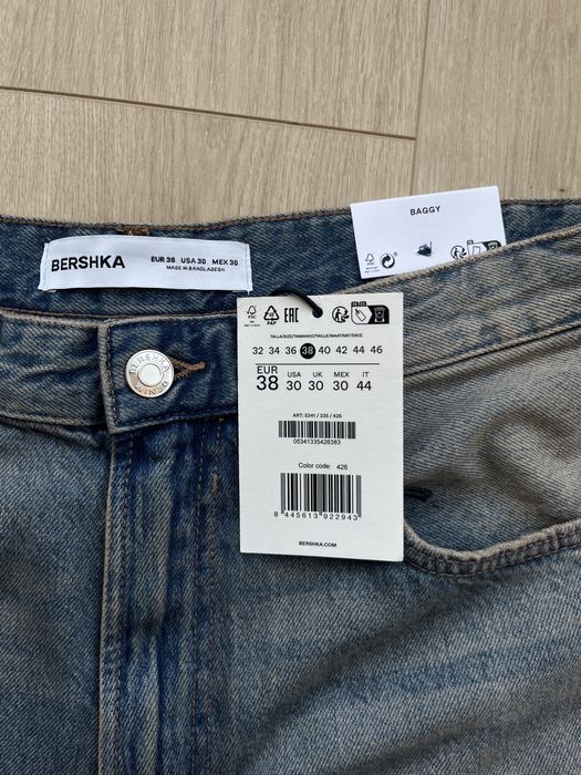 Широкі Джинси Bershka Baggy Fit Оригінал Нові Широкие Джинсы Чорні