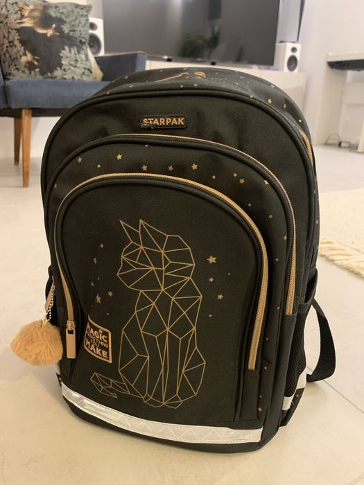 Plecak starpack magic z kotem jak nowy