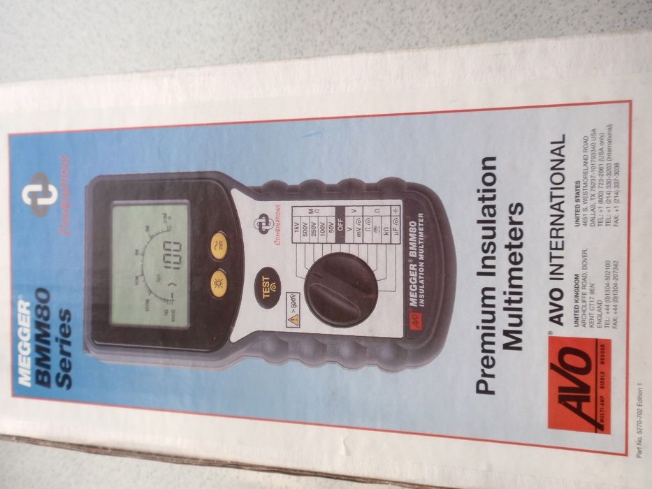 Profesjonalny Miernik Megger BMM80 Multimeter amperomierz woltomierz