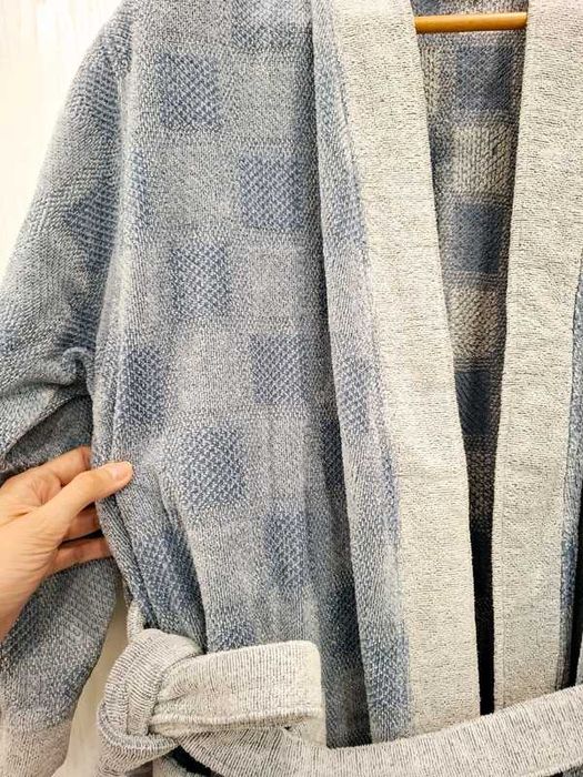 Gruby szlafrok męski 100%bawełna r. M/L