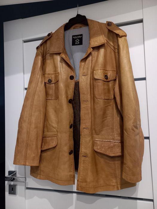 Kurtka męska ze skóry naturalnej r. 54