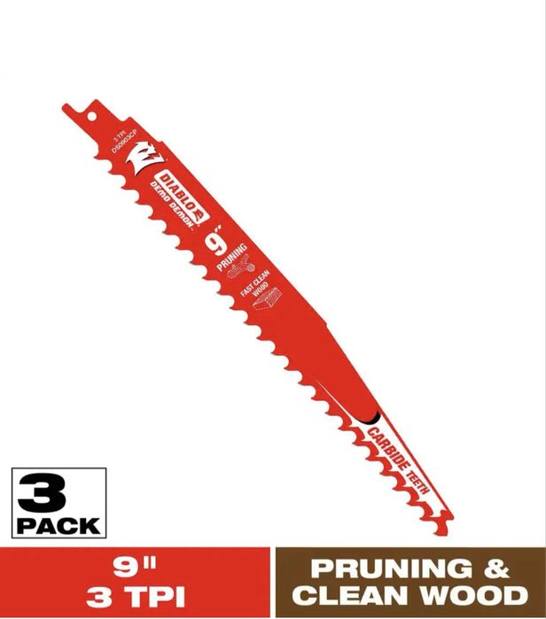 DIABLO 9-ти дюймові пиляльні полотна з твердосплавними ТРІ. Комп 3 шт.