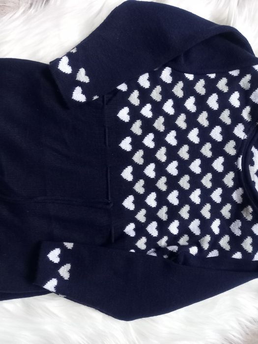 Sweter sweterek serduszka Jomar roz 116 akryl