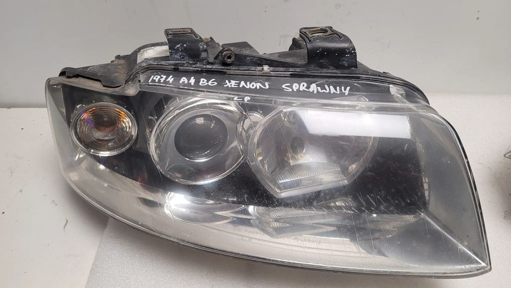 lampy przednie xenon europa audi a4 b6 małysz