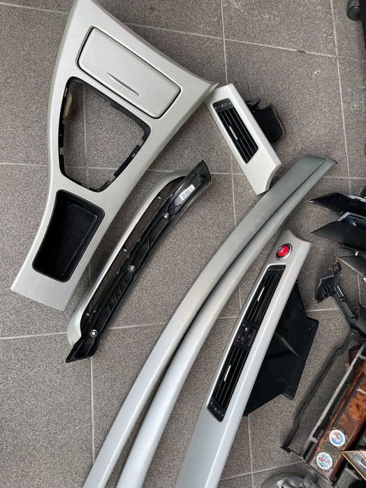 Bmw 3 e90 e91 m pakiet dekory alu listwy czerwony przycisk start stop