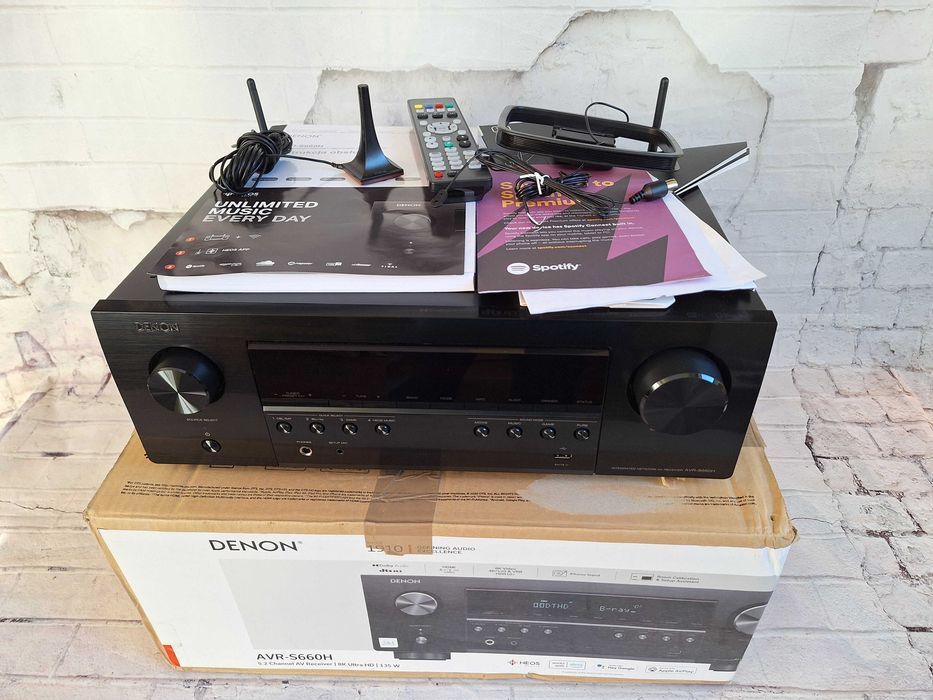 5.2 Denon AVR-S660 8K  Wifi Bt Heos Vision Earc Net radio ARC
