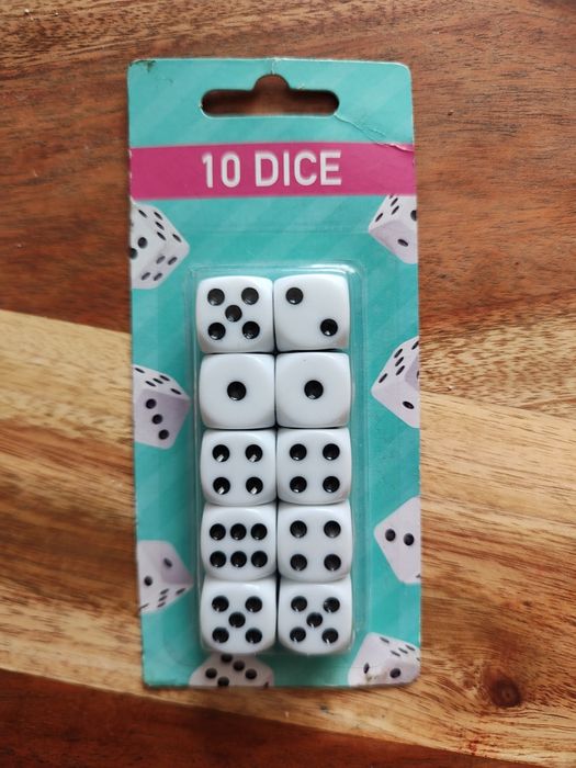 kostki do gry 10 sztuk