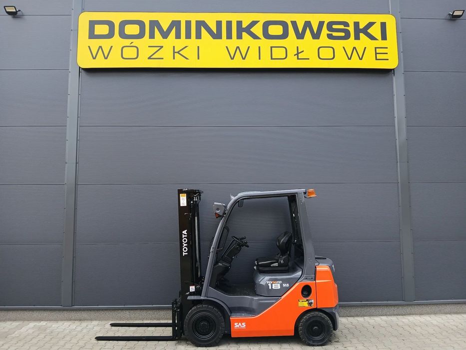 Toyota 02-8FDF18  wózek widłowy 2018R. DIESEL duplex kabina 1/2 WYNAJEM SPRZEDAŻ SERWIS