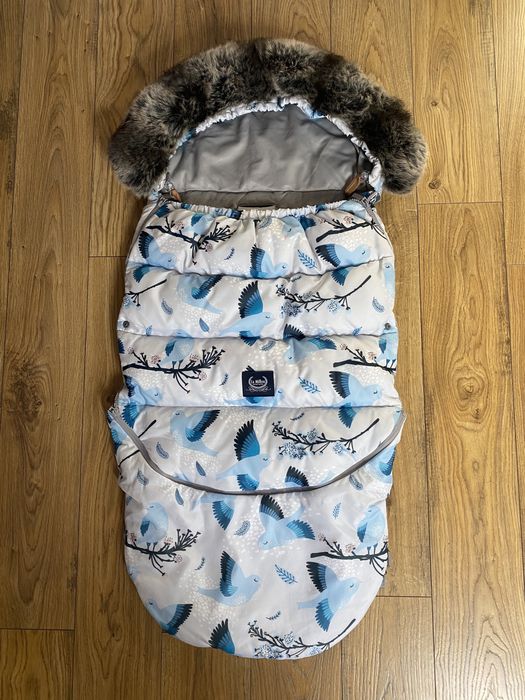 Śpiworek zimowy La Millou Combo niebieskie ptaki