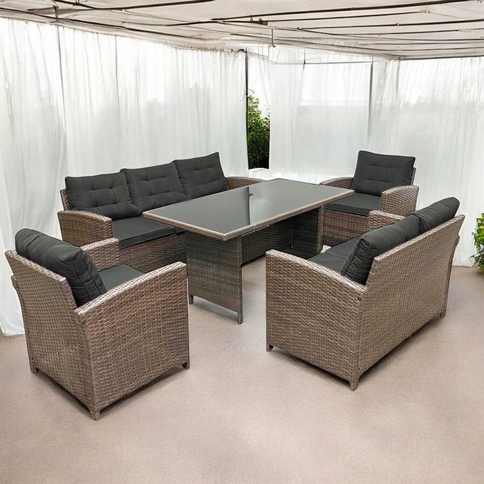 Zestaw Mebli Ogrodowych z Technorattanu SANTIAGO komplet wypoczynkowy