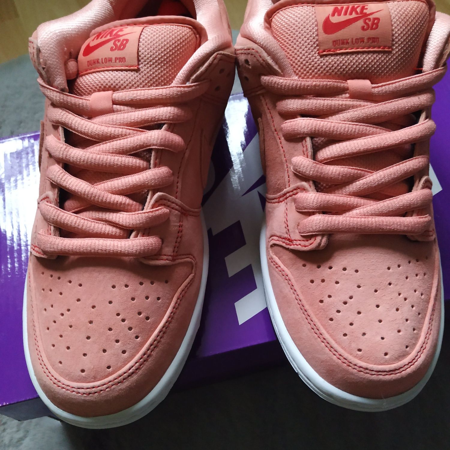 Nike SB Dunk Low Pro Premium 'Pink Pig' Shoes - Atomic Pink