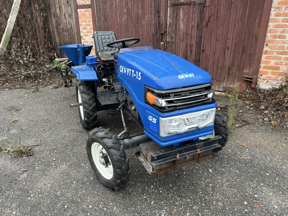 Мінітрактор Скаут Т-15 з навісним плуг саджалка копалка фреза мототрак