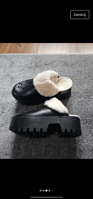 Hit viral mule klapki CC platforma logo R. 38