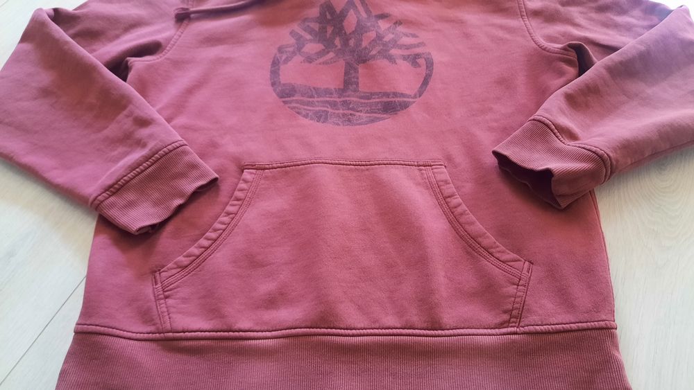 Bluza z kapturem bordowa timberland roz m