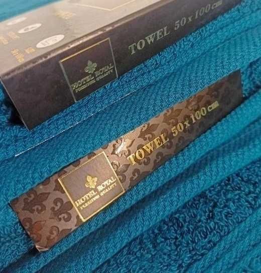 Komplet ręczników turkusowych ręczniki premium 2+2 ręcznik na prezent
