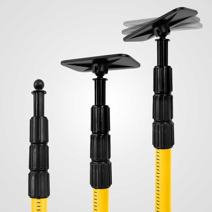 ZESTAW STATYW rozporowy tyczka do lasera krzyżowego poziomicy adapter