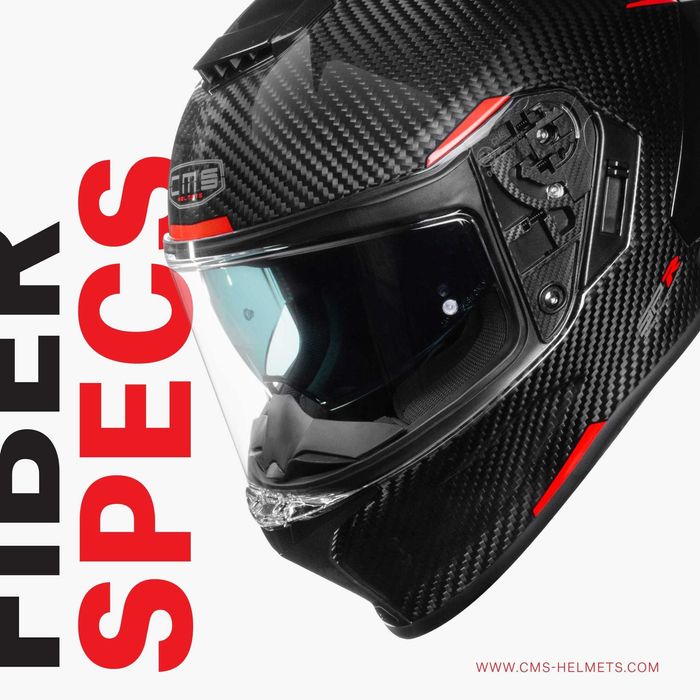 Capacete CMS SP-R FULL CARBON PRETO