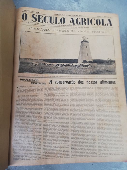 Livro O Século Agrícola, 1913. 1914