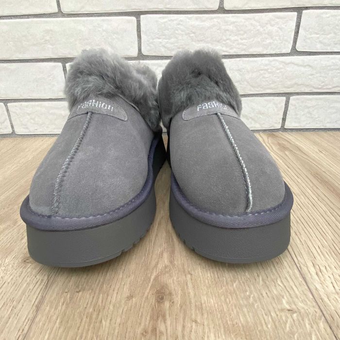 Жіночі уггі Hengji, натуральна замша, сірі, різні розміри, маломірять