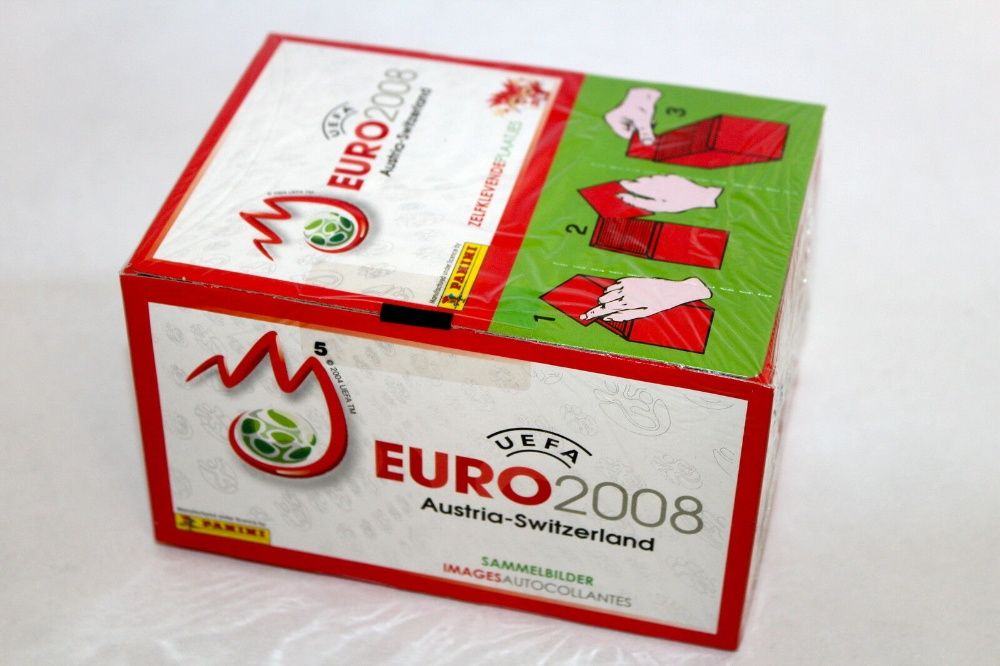 Euro 2008 da Panini – Caixa selada com 100 saquetas + Caderneta
